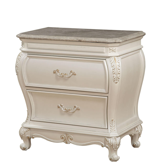 Chantelle Pearl White Nightstand - Home Furniture And More (Brentwood, MD)