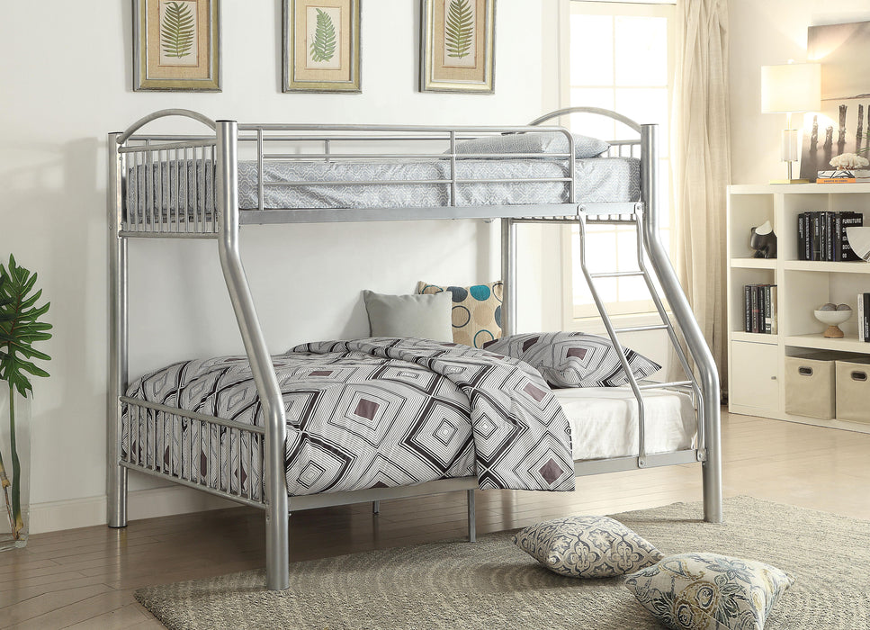 Cayelynn Silver Bunk Bed (Twin/Full) - Home Furniture And More (Brentwood, MD)