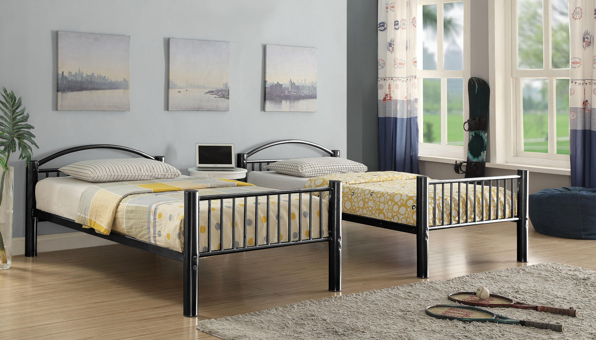 Cayelynn Black Bunk Bed (Twin/Twin) - Home Furniture And More (Brentwood, MD)