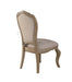 Chelmsford Beige Fabric & Antique Taupe Side Chair - Home Furniture And More (Brentwood, MD)