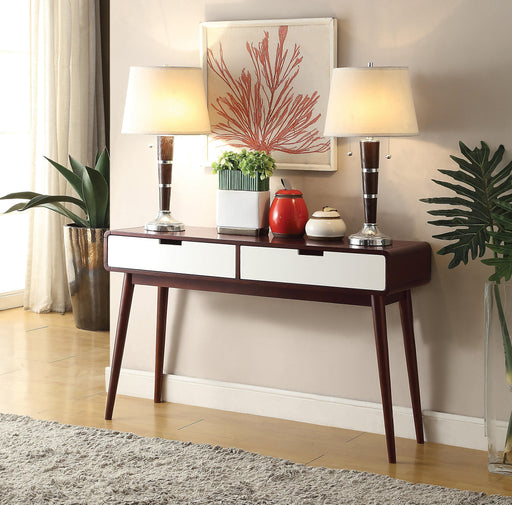 Christa Espresso & White Sofa Table - Home Furniture And More (Brentwood, MD)