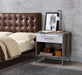 Cistus Weathered Gray Oak & White Accent Table - Home Furniture And More (Brentwood, MD)