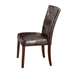 Danville Espresso PU & Walnut Side Chair - Home Furniture And More (Brentwood, MD)