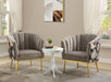 Colla Black Velvet & Gold Accent Chair - Home Furniture And More (Brentwood, MD)