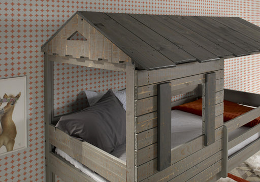 Darlene Rustic Gray Twin/Twin Bunk Bed - Home Furniture And More (Brentwood, MD)