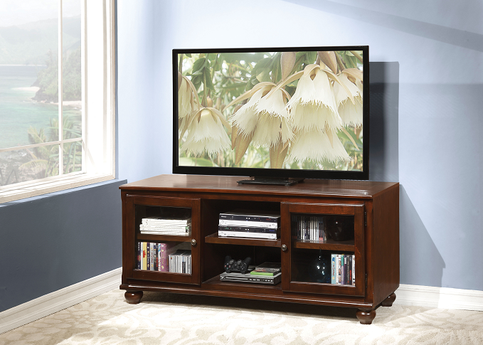 Dita Walnut TV Stand - Home Furniture And More (Brentwood, MD)