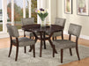 Drake Gray Fabric & Espresso Side Chair - Home Furniture And More (Brentwood, MD)
