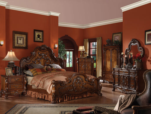 Dresden Cherry Oak Queen Bed - Home Furniture And More (Brentwood, MD)