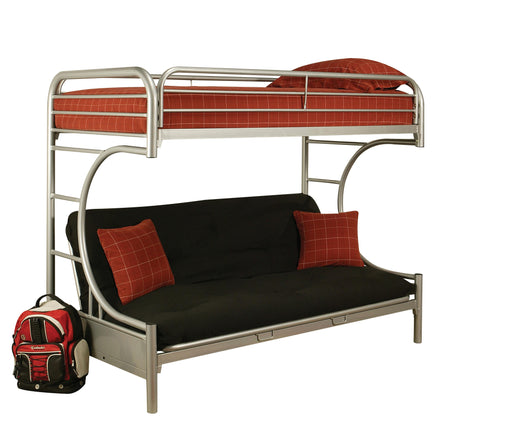 Eclipse Silver Bunk Bed (Twin XL/Queen/Futon) - Home Furniture And More (Brentwood, MD)
