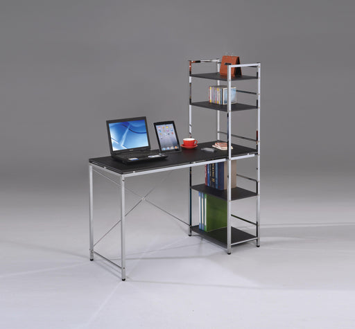 Elvis Black & Chrome Computer Desk - Home Furniture And More (Brentwood, MD)