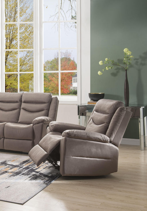 Fiacre Velvet Glider Recliner - Home Furniture And More (Brentwood, MD)