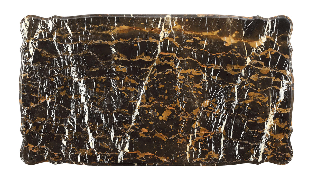 Forsythia Marble & Walnut Coffee Table - Home Furniture And More (Brentwood, MD)