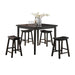 Gaucho Black Counter Height Set (5Pc Pk) - Home Furniture And More (Brentwood, MD)