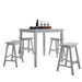 Gaucho White Counter Height Set (5Pc Pk) - Home Furniture And More (Brentwood, MD)