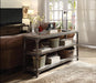 Gorden Weathered Oak & Antique Silver Console Table - Home Furniture And More (Brentwood, MD)