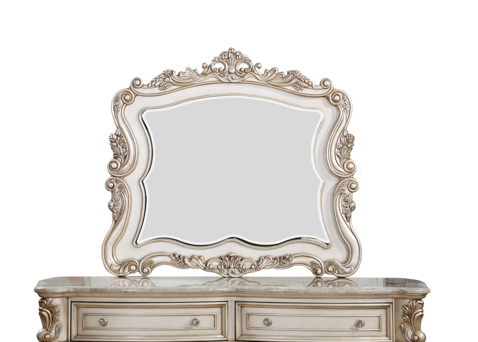 Gorsedd Antique White Mirror - Home Furniture And More (Brentwood, MD)