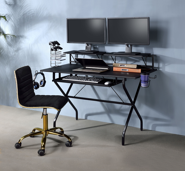 Hartman Black Computer Desk - Home Furniture And More (Brentwood, MD)