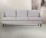 Helena Pearl Gray Leather Sofa - Home Furniture And More (Brentwood, MD)