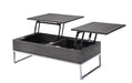 Iban Gray Oak & Chrome Coffee Table - Home Furniture And More (Brentwood, MD)