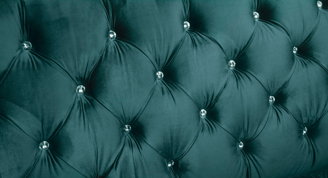 Iberis Green Velvet Sofa - Home Furniture And More (Brentwood, MD)
