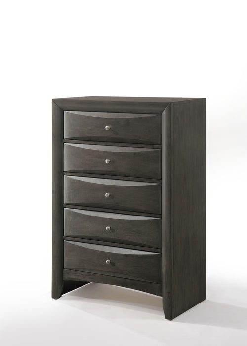 Ireland Gray Oak Chest - Home Furniture And More (Brentwood, MD)