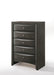 Ireland Gray Oak Chest - Home Furniture And More (Brentwood, MD)