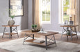 Ikram Weathered Oak & Sandy Black Coffee Table - Home Furniture And More (Brentwood, MD)