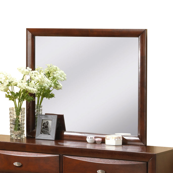Ireland Espresso Mirror - Home Furniture And More (Brentwood, MD)