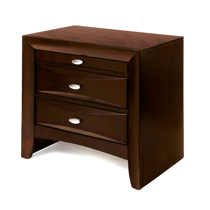 Ireland Espresso Nightstand - Home Furniture And More (Brentwood, MD)
