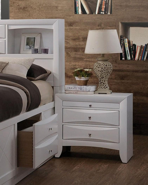 Ireland White Nightstand - Home Furniture And More (Brentwood, MD)