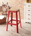 Jacotte Natural & Red Bar Stool (1Pc) - Home Furniture And More (Brentwood, MD)