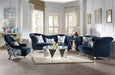 Jaborosa Blue Velvet Sofa w/3 Pillows - Home Furniture And More (Brentwood, MD)