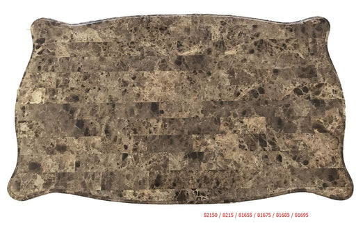 Devayne Marble & Dark Walnut Coffee Table - Home Furniture And More (Brentwood, MD)
