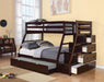 Jason Espresso Bunk Bed (Twin/Full) - Home Furniture And More (Brentwood, MD)