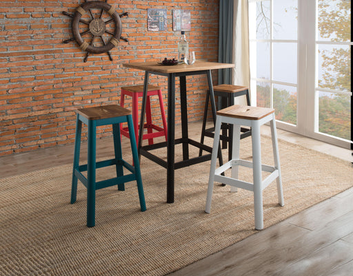 Jacotte Natural & Black Bar Table - Home Furniture And More (Brentwood, MD)