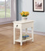 Jeana White Side Table - Home Furniture And More (Brentwood, MD)