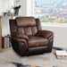 Jaylen Toffee & Espresso Polished Microfiber Recliner - Home Furniture And More (Brentwood, MD)