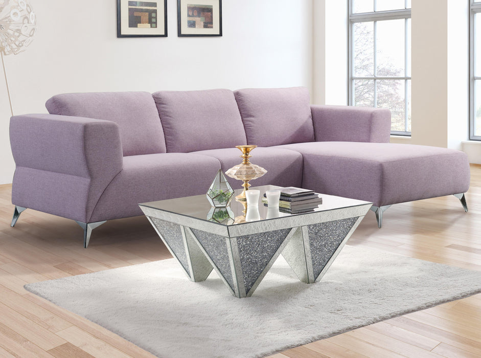 Josiah Pale Berries Fabric Sectional Sofa - Home Furniture And More (Brentwood, MD)