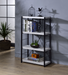 Jurgen Antique White & Black Bookshelf - Home Furniture And More (Brentwood, MD)