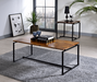 Jurgen Oak & Black 3Pc Pack Coffee/End Set - Home Furniture And More (Brentwood, MD)