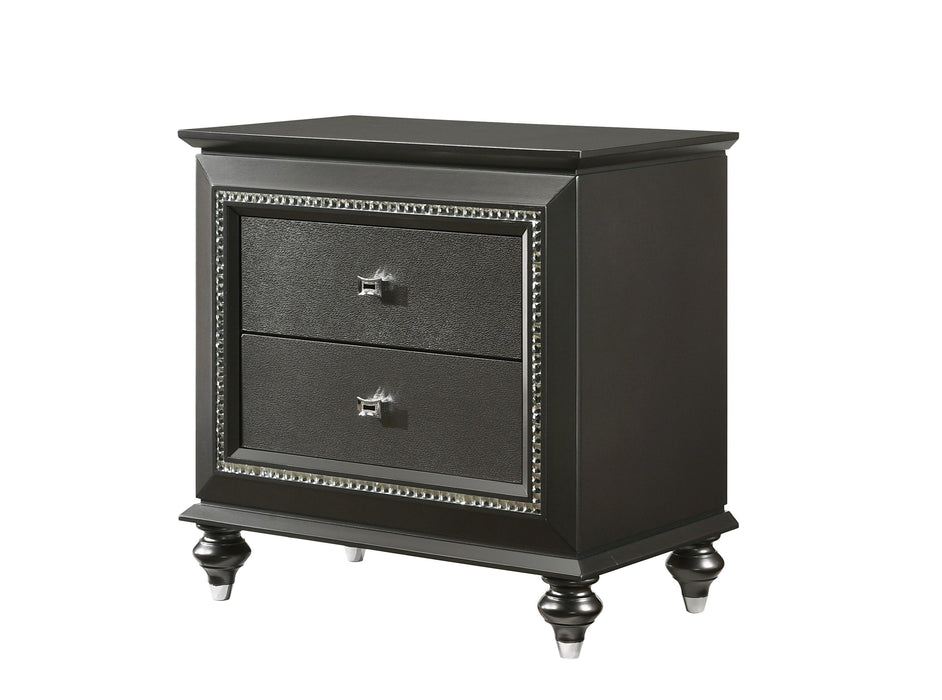 Kaitlyn Metallic Gray Nightstand - Home Furniture And More (Brentwood, MD)