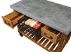 Kailey Antique Oak Kitchen Cart - Home Furniture And More (Brentwood, MD)