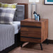Karine Walnut & Black End Table - Home Furniture And More (Brentwood, MD)