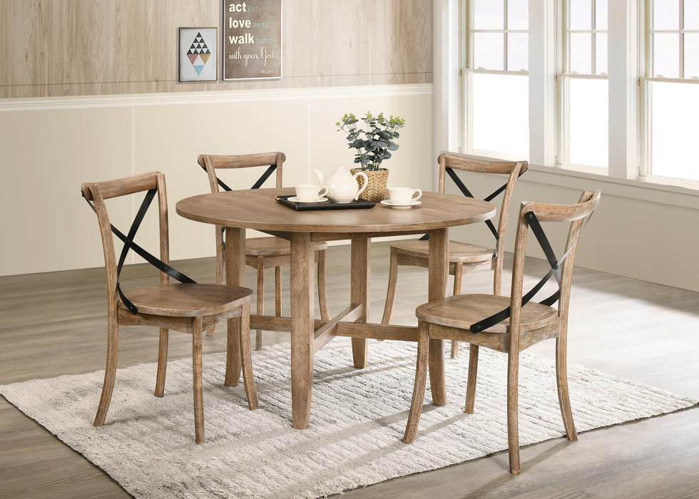 Kendric Rustic Oak Dining Table - Home Furniture And More (Brentwood, MD)