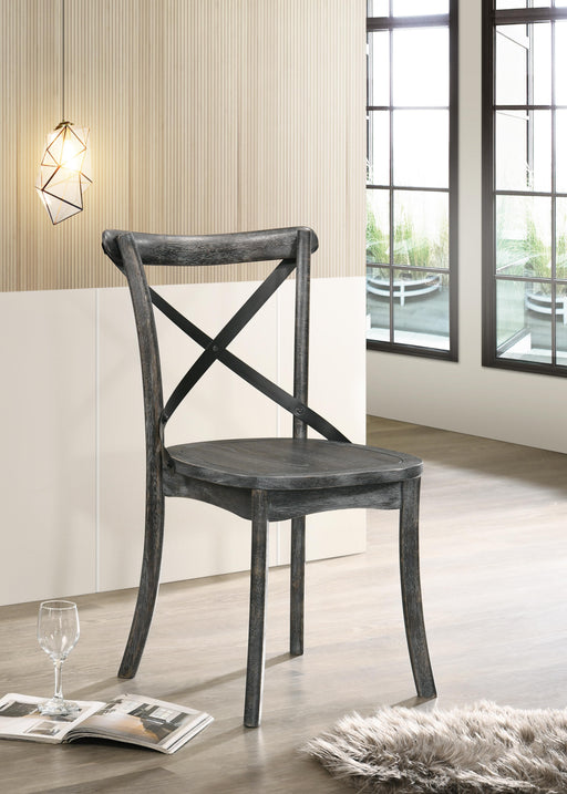 Kendric Rustic Gray Side Chair - Home Furniture And More (Brentwood, MD)