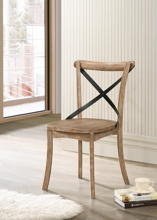 Kendric Rustic Oak Side Chair - Home Furniture And More (Brentwood, MD)