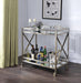 Kristensen Antique Gold & Mirror Serving Cart - Home Furniture And More (Brentwood, MD)