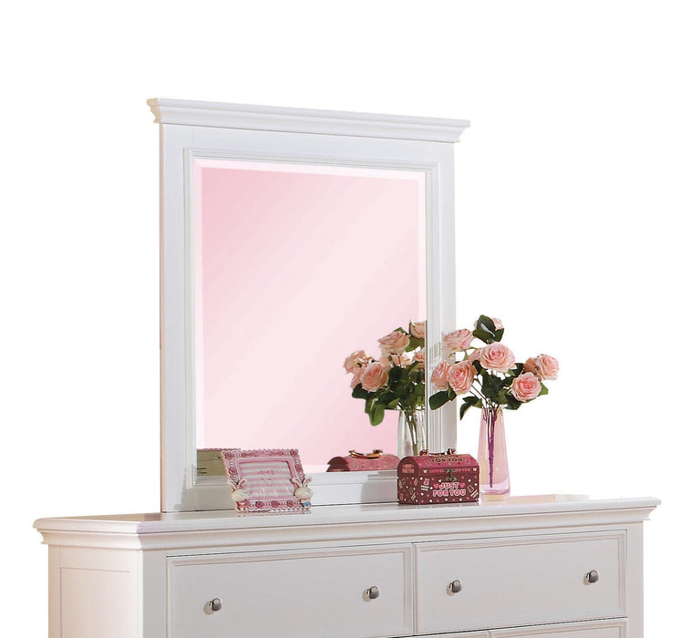 Lacey White Mirror - Home Furniture And More (Brentwood, MD)