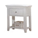 Lacey White Nightstand (1 DRAWER) - Home Furniture And More (Brentwood, MD)