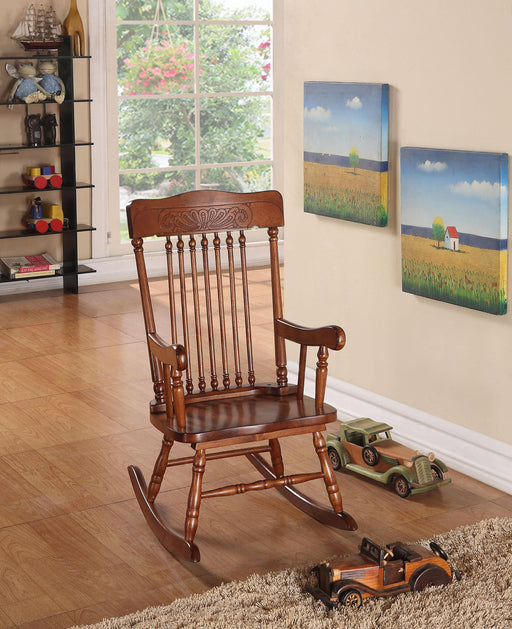 Kloris Tobacco Youth Rocking Chair - Home Furniture And More (Brentwood, MD)